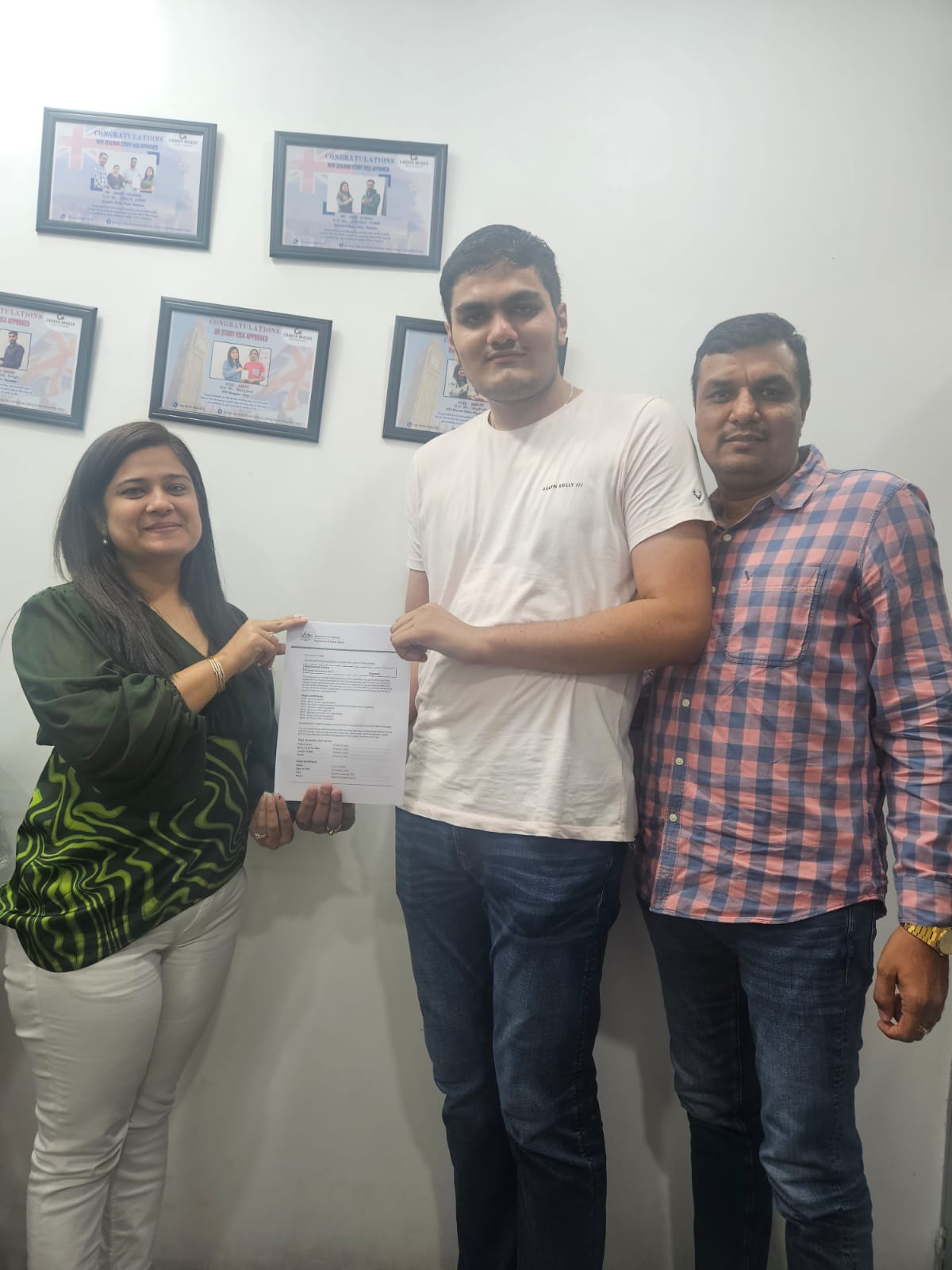 Visa & Offer Letter Success – Dr. Shruti Mehta Consultancy Visa or offer letter awarded to successful immigration consultancy client